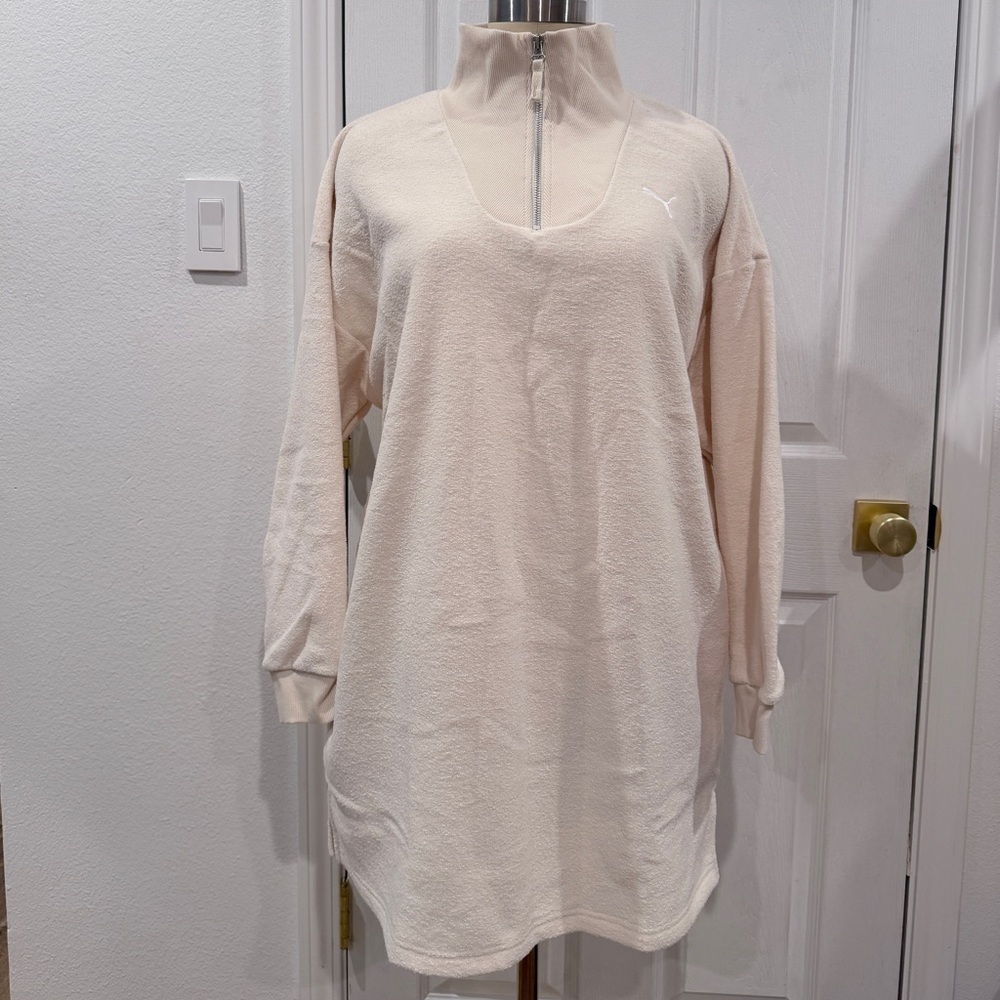 BNWT Puma Cream HER WINTERIZED Long Sleeve Tunic Top - Picture 5 of 16